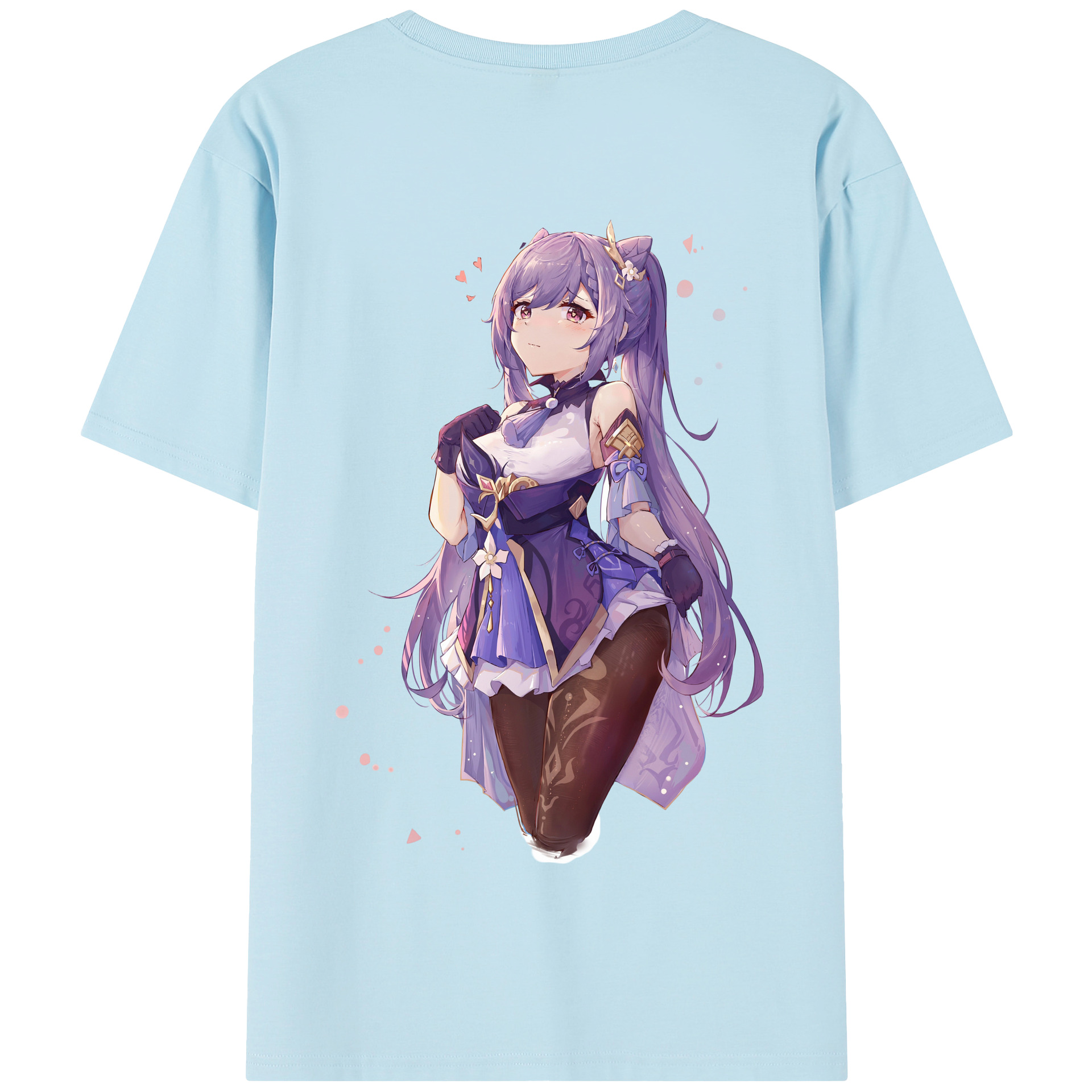 げんし神 刻晴 こくせい genshin Kokusei 綿100％半袖Tシャツ（背面プリント）
